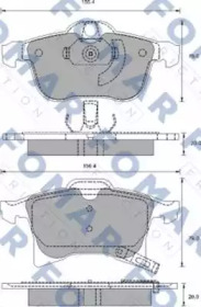 FOMAR FRICTION fo918881 -  Комплект тормозных колодок, дисковый тормоз